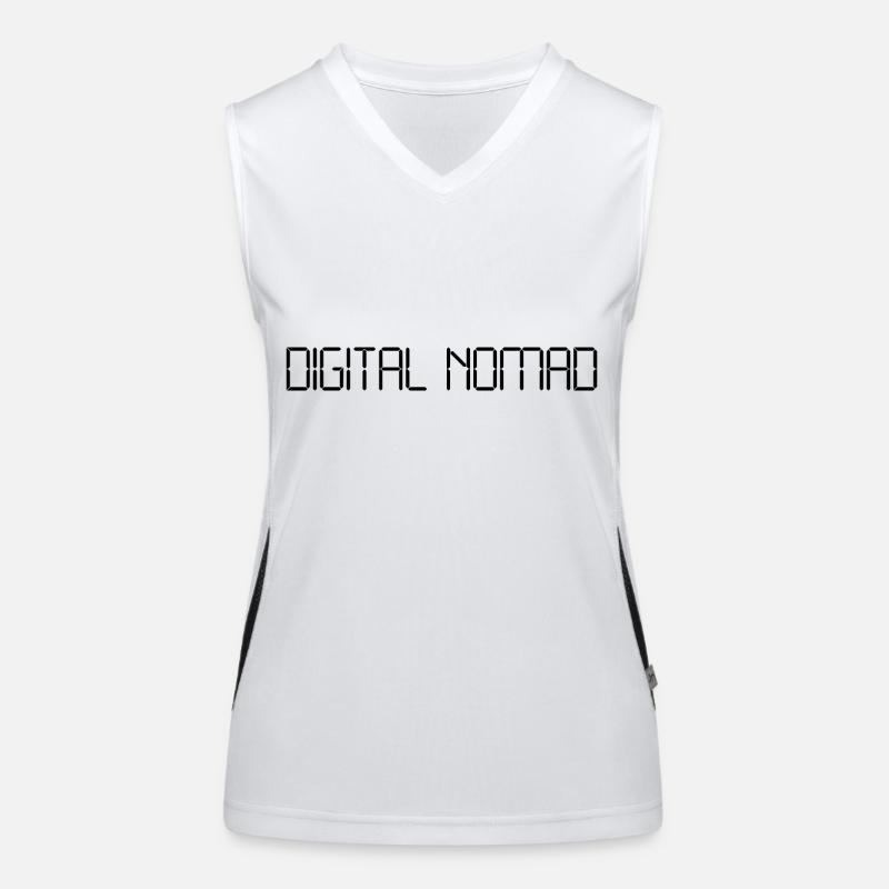 Digital nomaden Funktionelles Kontrast-Tank Top für Frauen