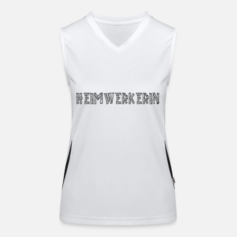 Heimwerkerin Funktionelles Kontrast-Tank Top für Frauen