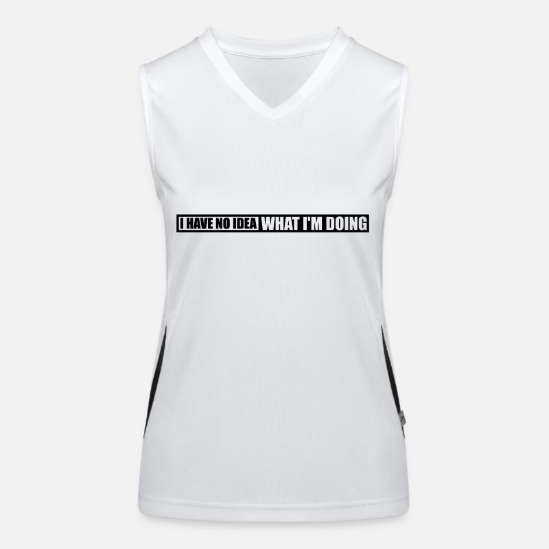 Aucune idée Débardeur respirant contrasté Femme