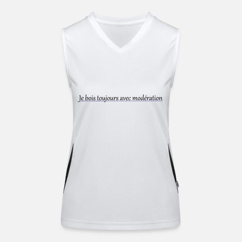 I always drink in moderation Women's Functional Contrast Tank Top