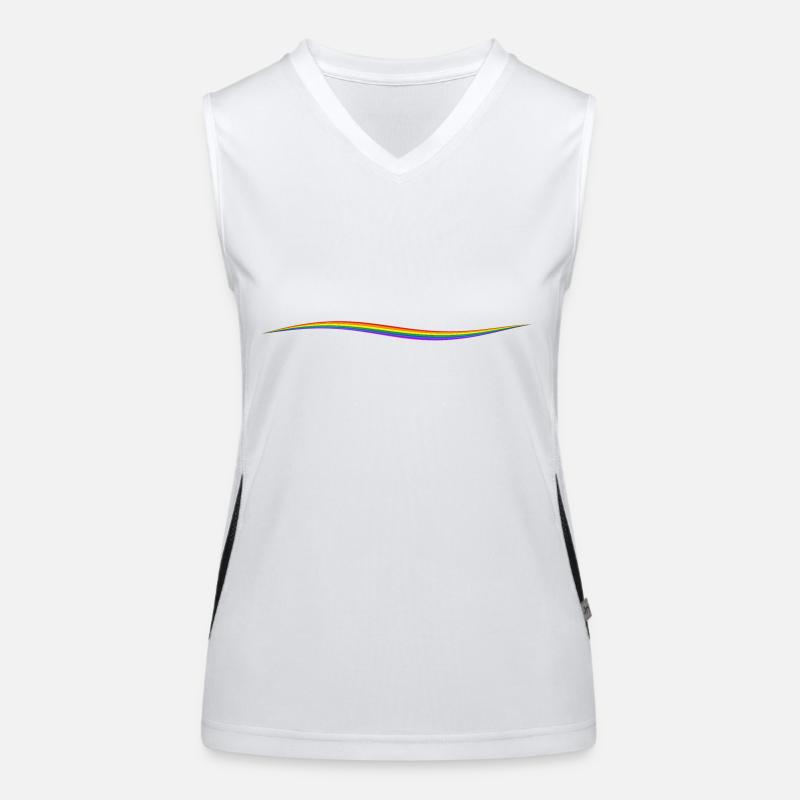 Rainbow Line Women's Functional Contrast Tank Top