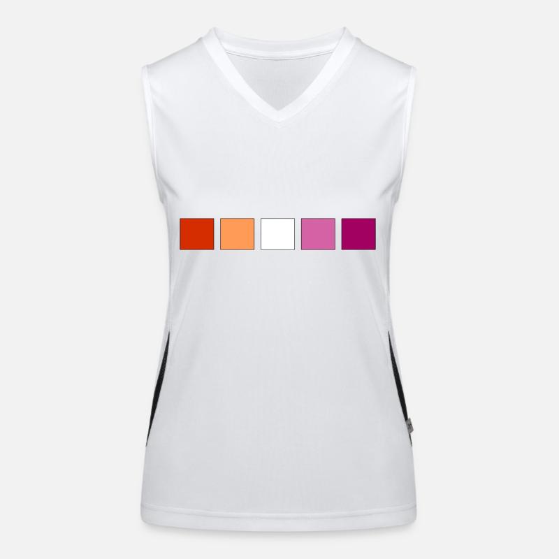 Subtle Lesbian Pride Women's Functional Contrast Tank Top