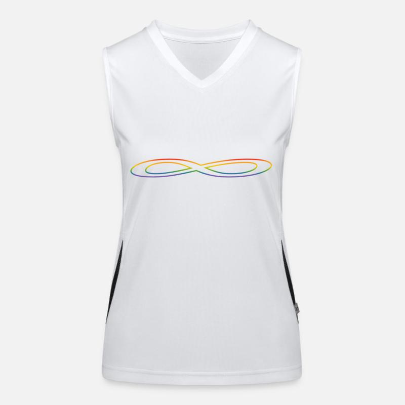 Arc-en-ciel Infinity Débardeur respirant contrasté Femme