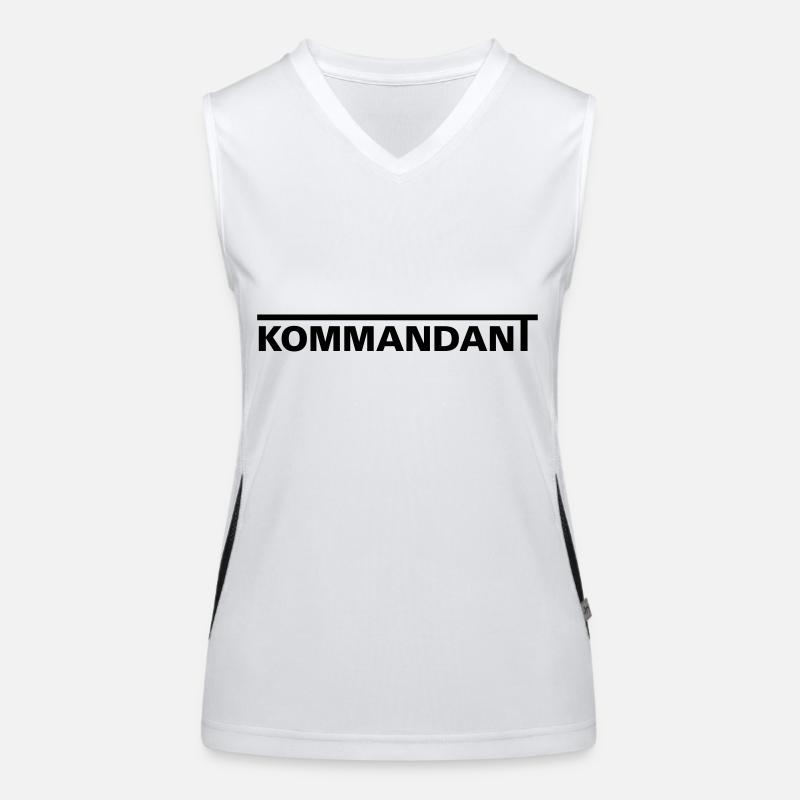Kommandant Funktionelles Kontrast-Tank Top für Frauen