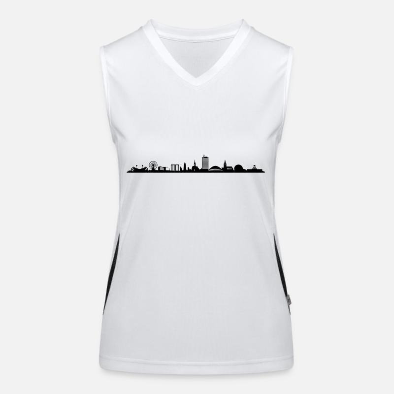 Skyline - Bochum Funktionelles Kontrast-Tank Top für Frauen