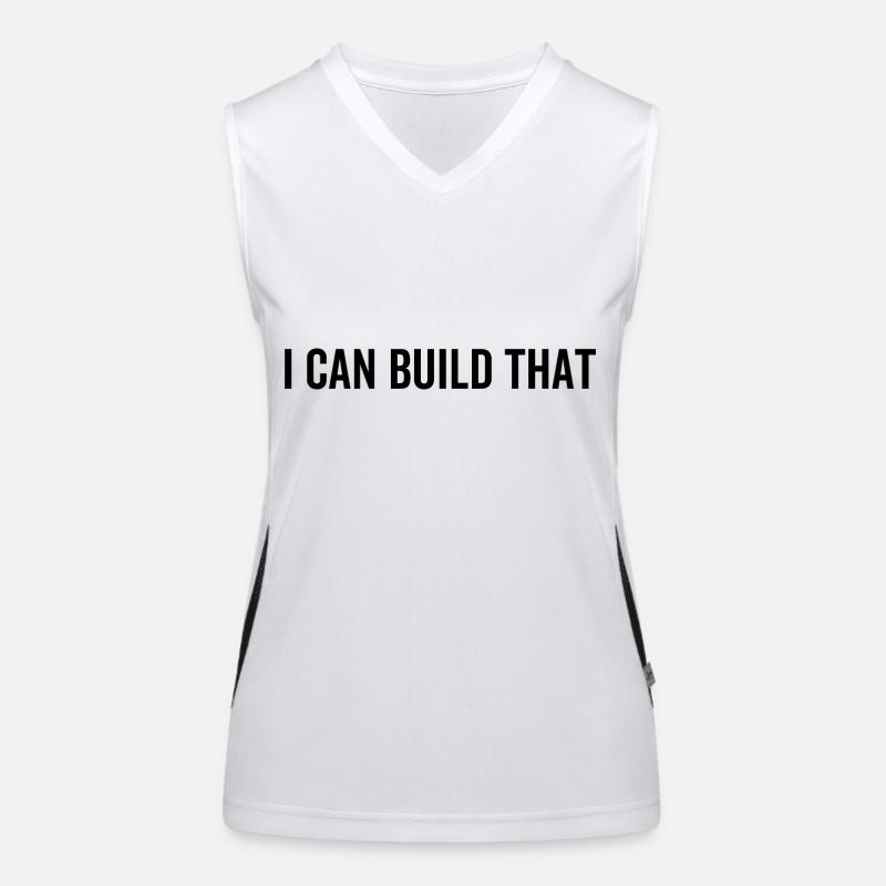 Ich kann das bauen Funktionelles Kontrast-Tank Top für Frauen