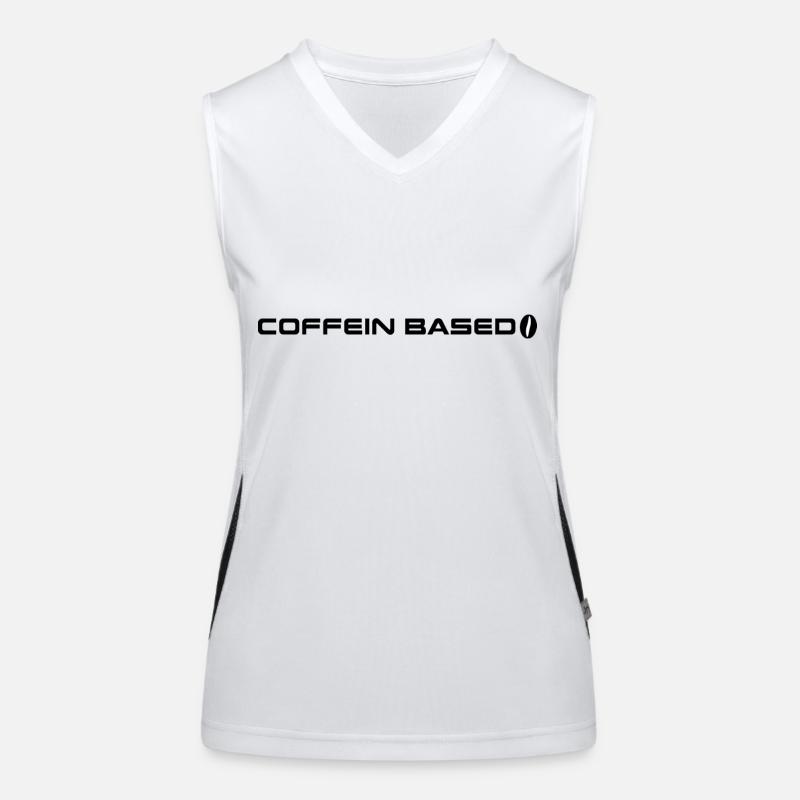 Coffein based - Kaffee Liebhaber Funktionelles Kontrast-Tank Top für Frauen