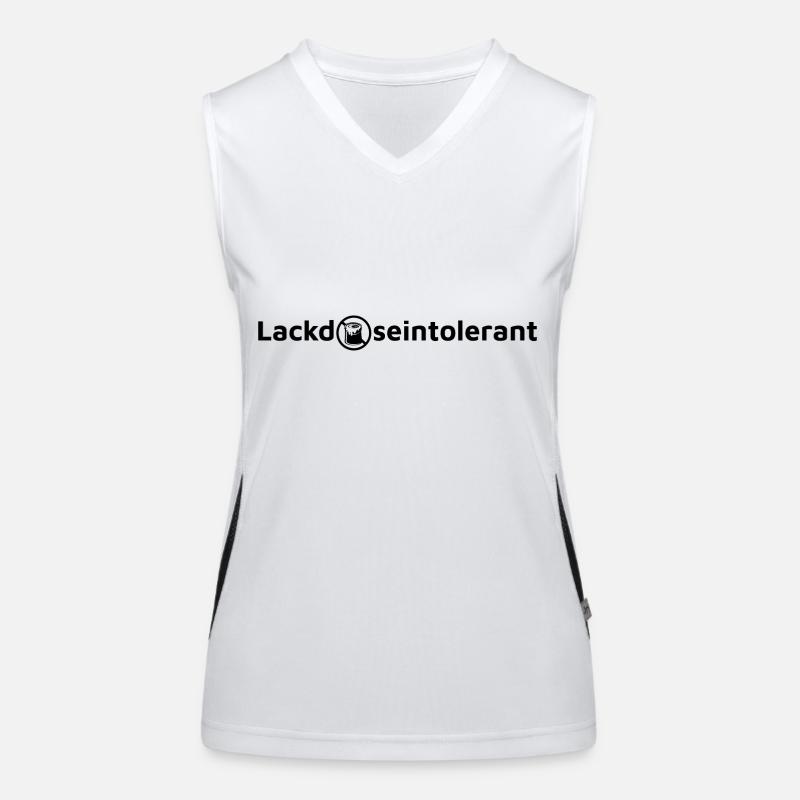 Lackdoseintolerant No. 2 Funktionelles Kontrast-Tank Top für Frauen