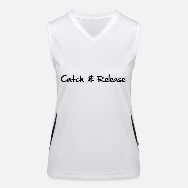 Catch and Release Funktionelles Kontrast-Tank Top für Frauen