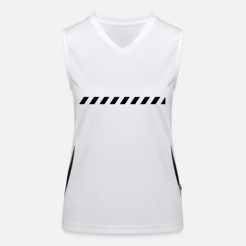 Bande de bande de mise en garde Débardeur respirant contrasté Femme