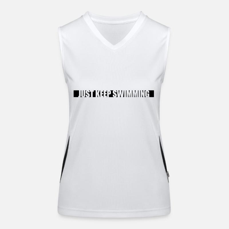 Just Keep Swimming Women's Functional Contrast Tank Top
