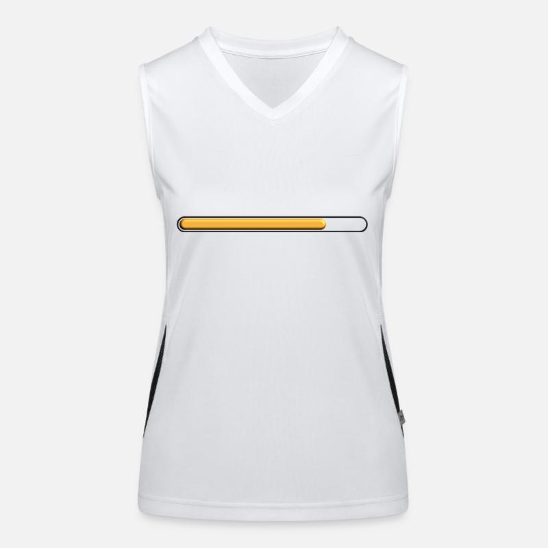 Gold loading bar (75%) great deep style Women's Functional Contrast Tank Top
