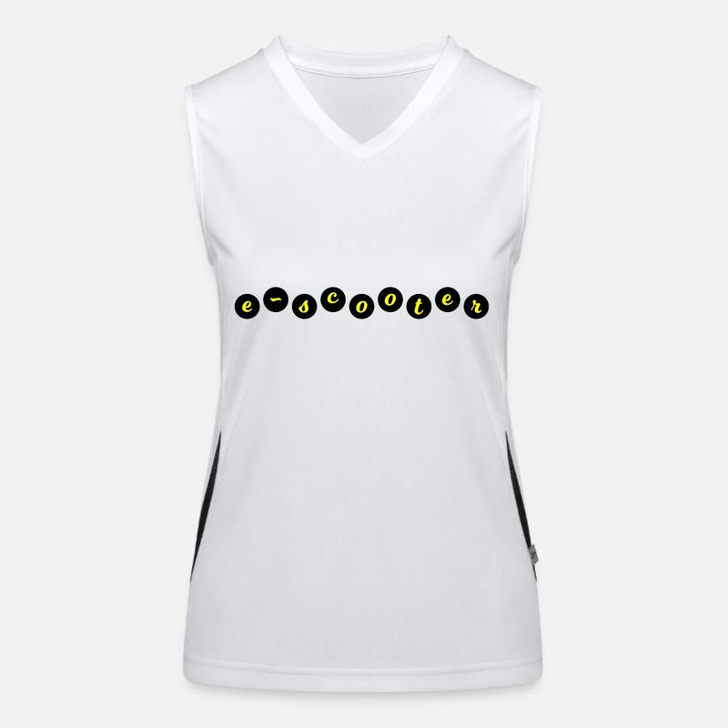 E-Scooter Roller Scooter Funktionelles Kontrast-Tank Top für Frauen