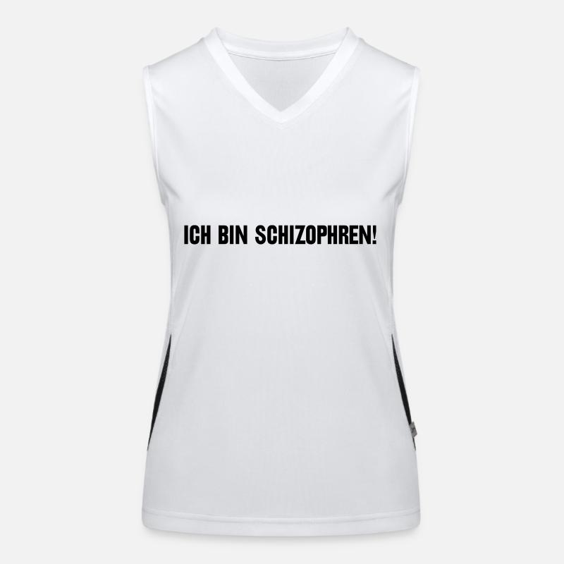 Ich bin schizophren! Part 1 Funktionelles Kontrast-Tank Top für Frauen