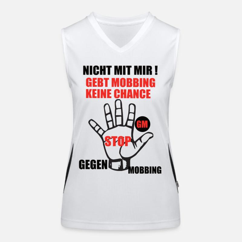 Gegen Mobbing Funktionelles Kontrast-Tank Top für Frauen