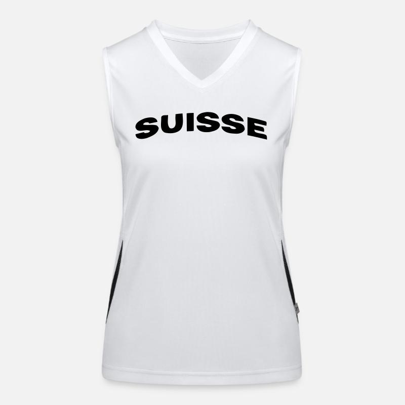 Suisse Débardeur respirant contrasté Femme