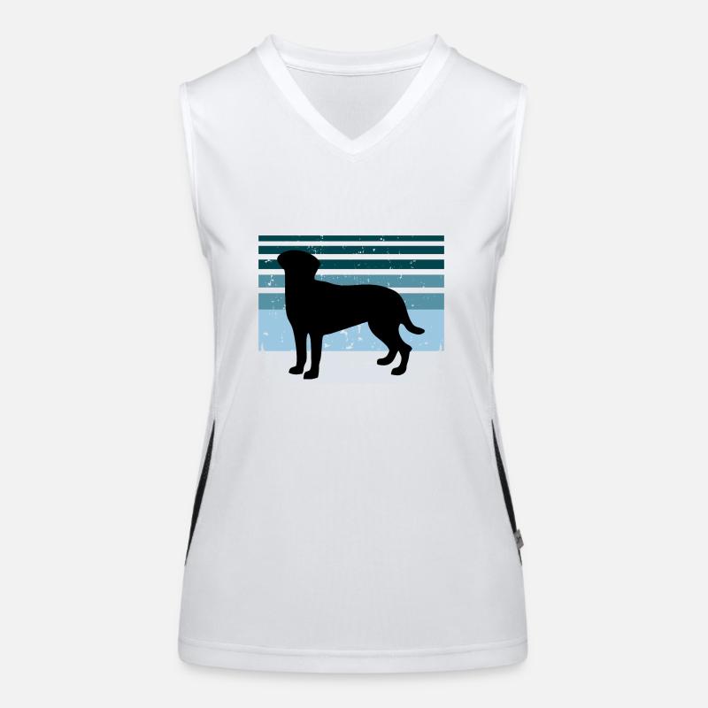 Akbash Dog Lover Silhouette Vintage Sunset Débardeur respirant contrasté Femme