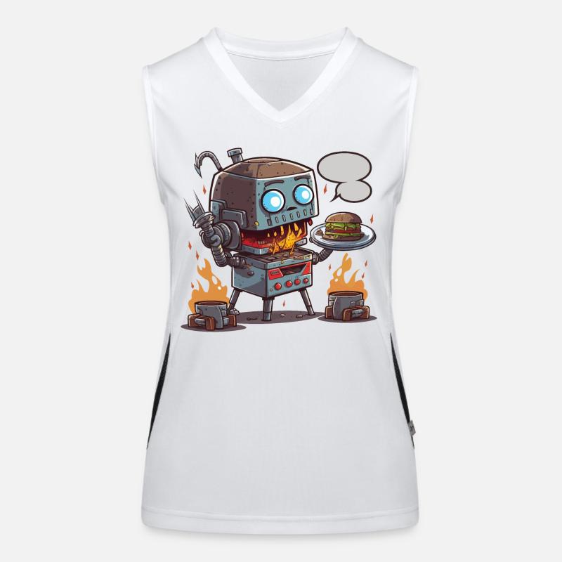 Grilling Bot Women's Functional Contrast Tank Top