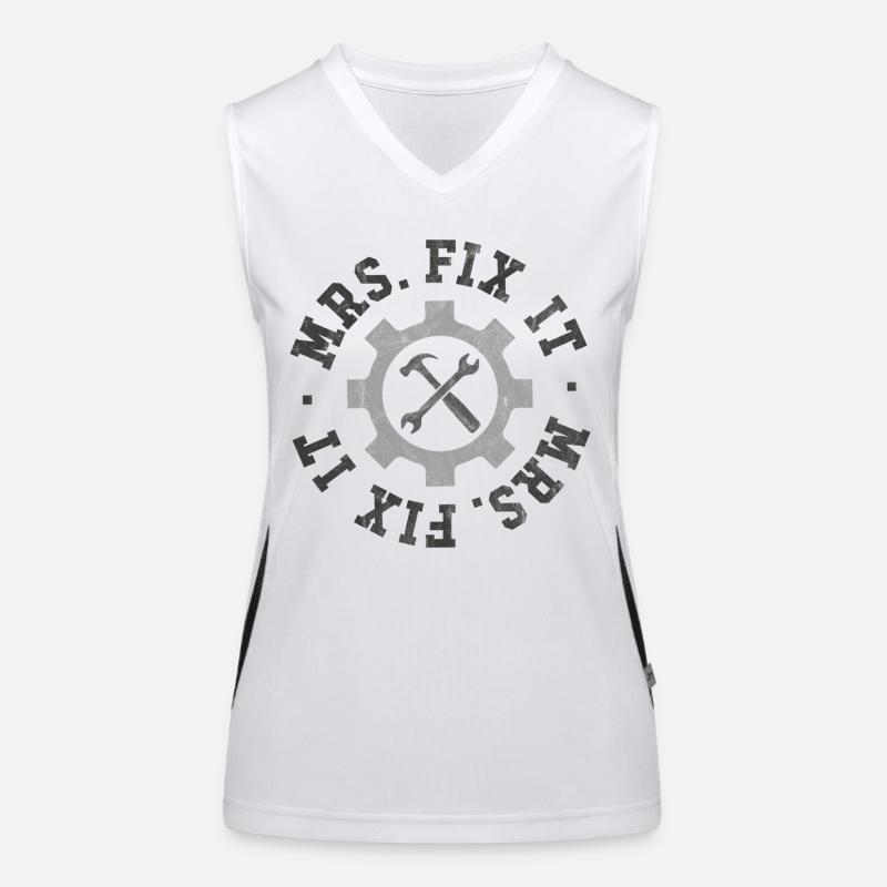 Frau Fix It Funktionelles Kontrast-Tank Top für Frauen