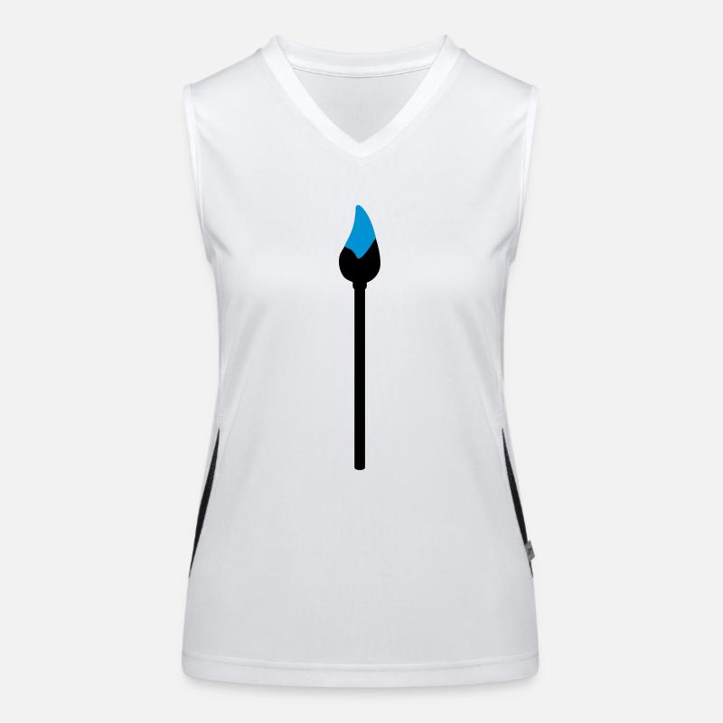 paint brush with paint Women's Functional Contrast Tank Top