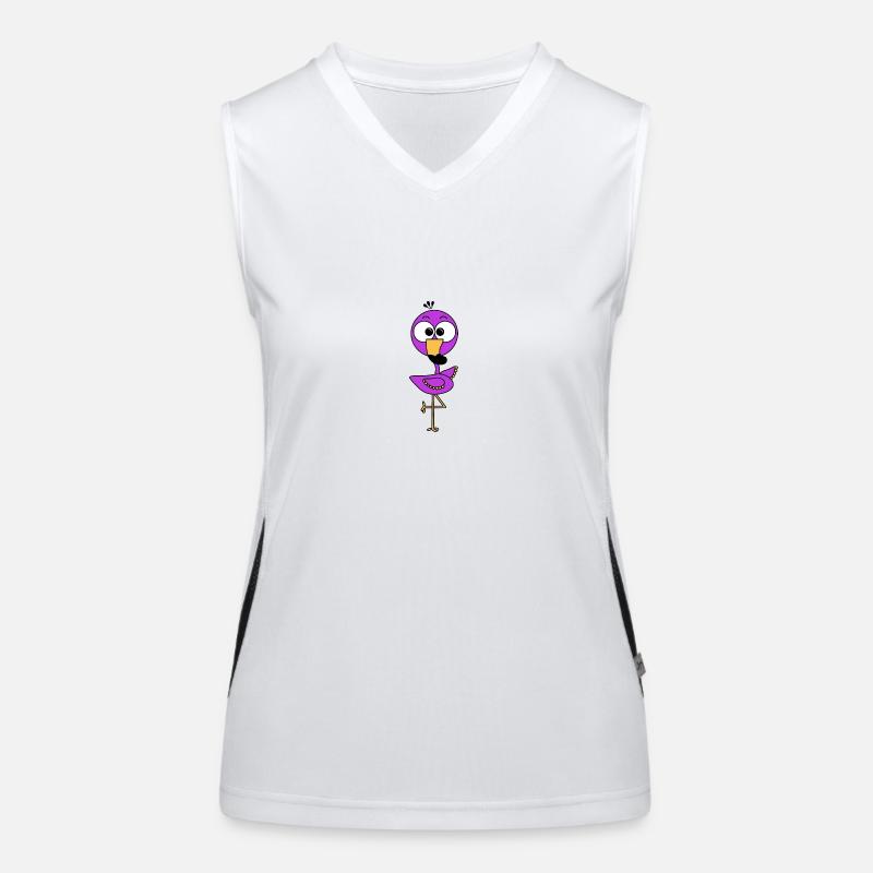 Flamingo Lila Funktionelles Kontrast-Tank Top für Frauen
