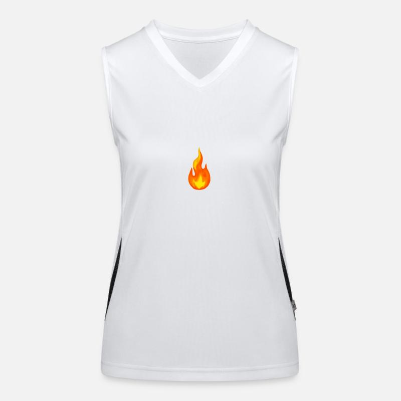 Flamme Débardeur respirant contrasté Femme
