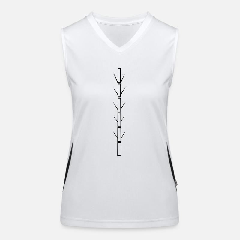 bambou Débardeur respirant contrasté Femme