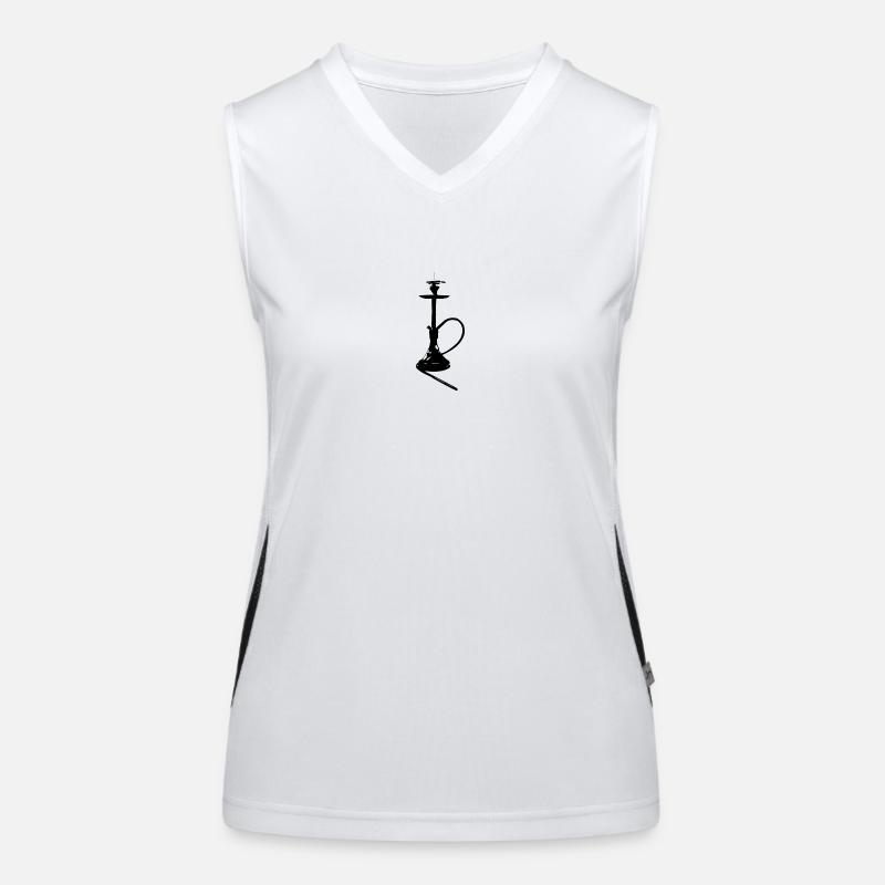 Hookah black Women's Functional Contrast Tank Top