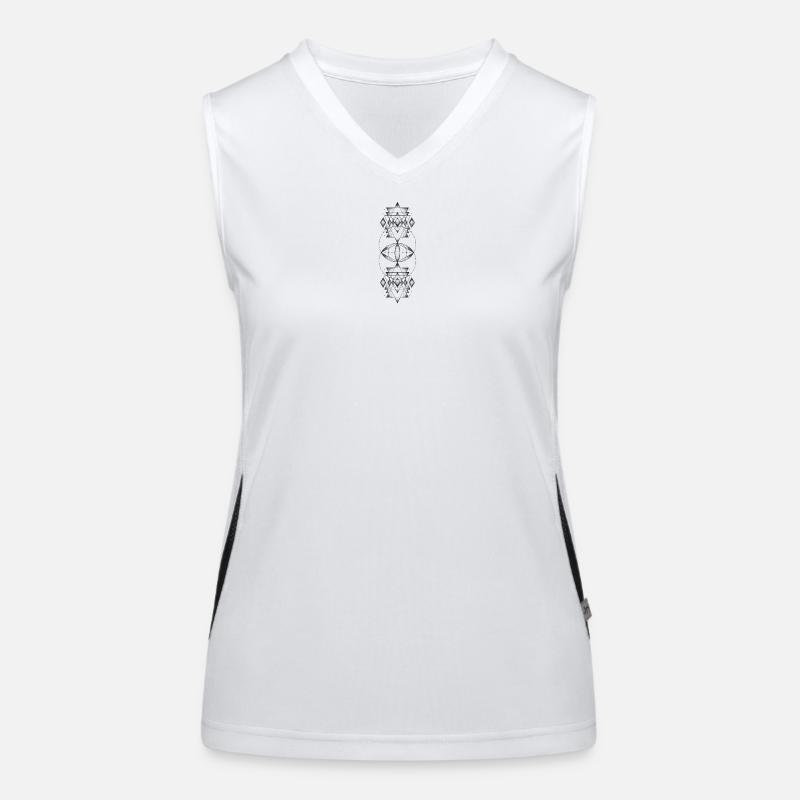 Sacred geometry Women's Functional Contrast Tank Top