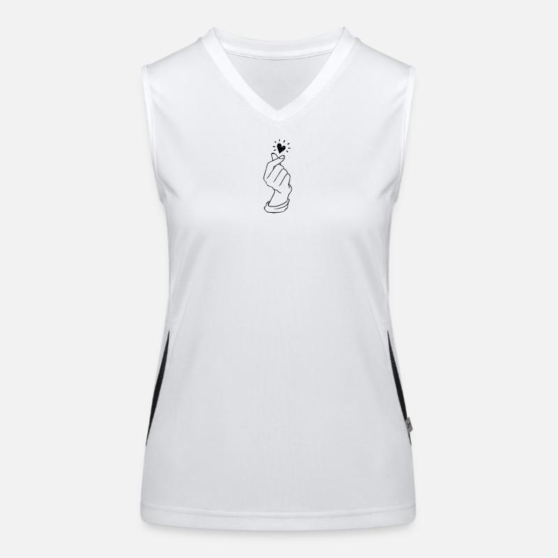 Fingerherz Funktionelles Kontrast-Tank Top für Frauen