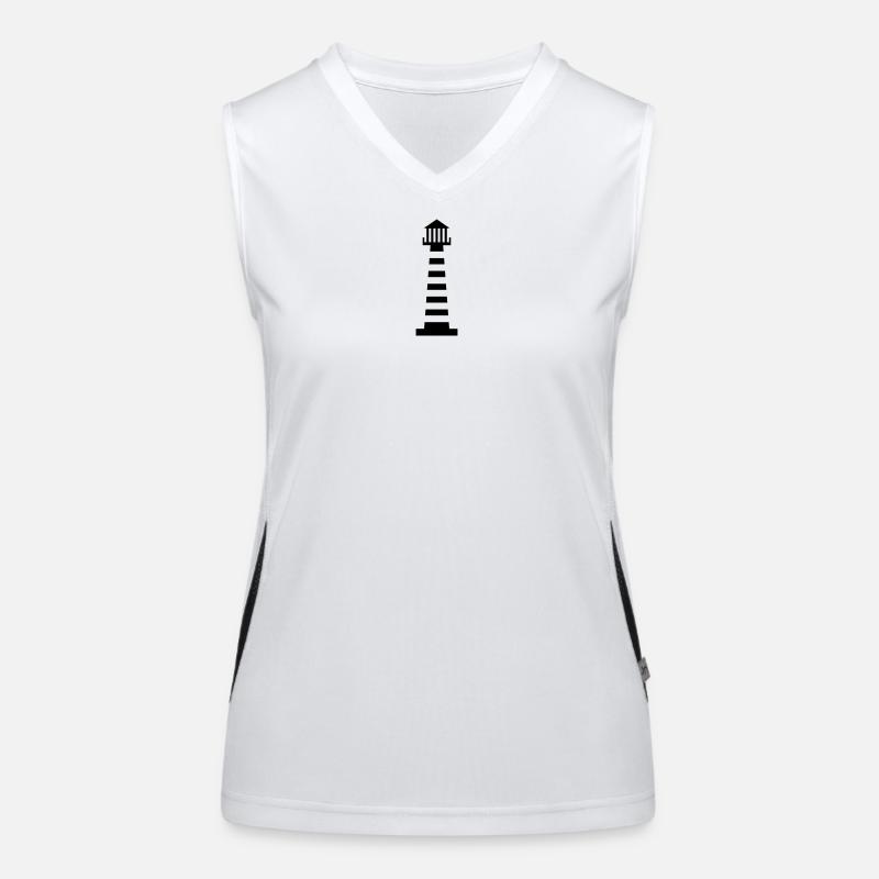 Leuchtturm | Nautik | Hafen | Lighthouse Funktionelles Kontrast-Tank Top für Frauen