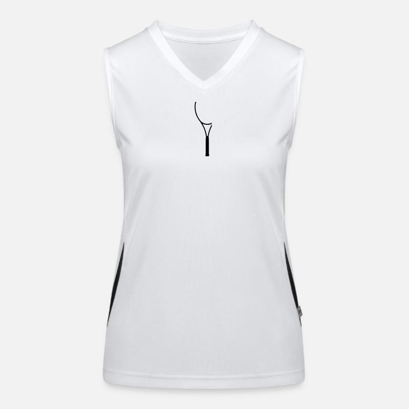tennis racket Women's Functional Contrast Tank Top