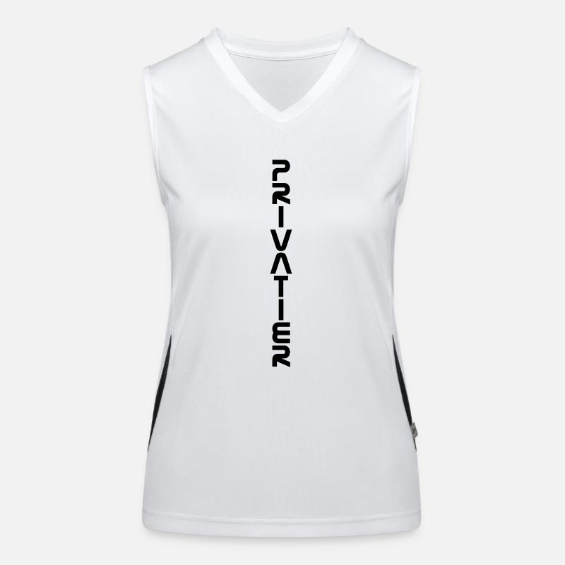 Privatier - vertikal Funktionelles Kontrast-Tank Top für Frauen