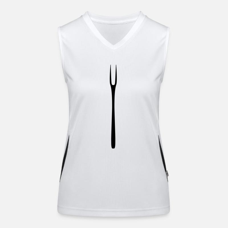 Grillgabel Funktionelles Kontrast-Tank Top für Frauen