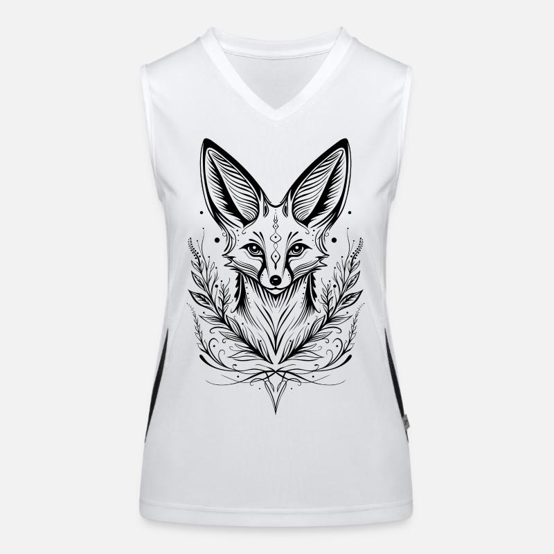 Fuchs Wüstenfuchs Fennek Funktionelles Kontrast-Tank Top für Frauen