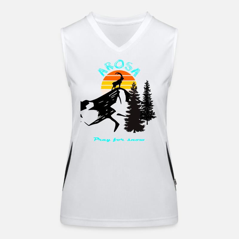 Coucher de soleil Débardeur respirant contrasté Femme