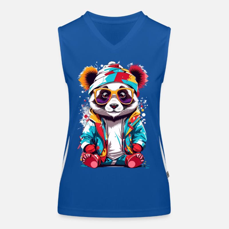 Cool Panda Women's Functional Contrast Tank Top
