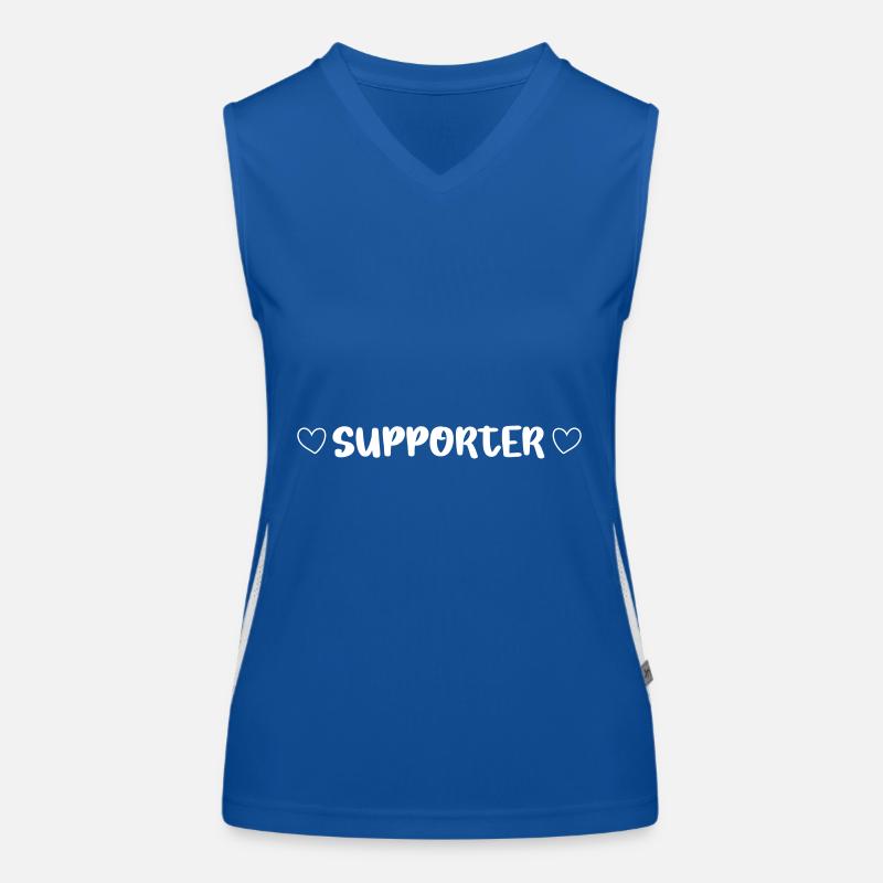 Équipe de cœur de soutien Débardeur respirant contrasté Femme