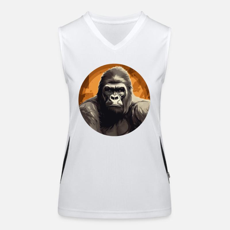 Gorilla Funktionelles Kontrast-Tank Top für Frauen
