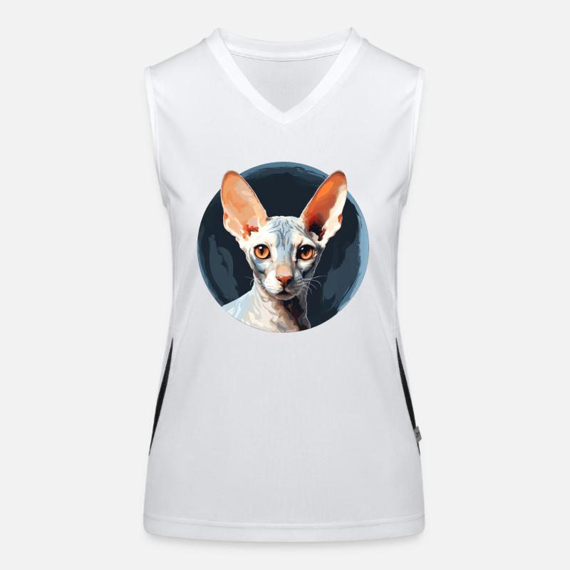 Cornish Rex Katze Funktionelles Kontrast-Tank Top für Frauen
