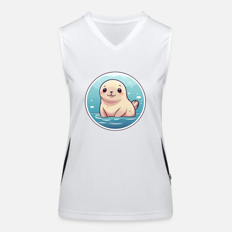 Robbe Kawaii Funktionelles Kontrast-Tank Top für Frauen