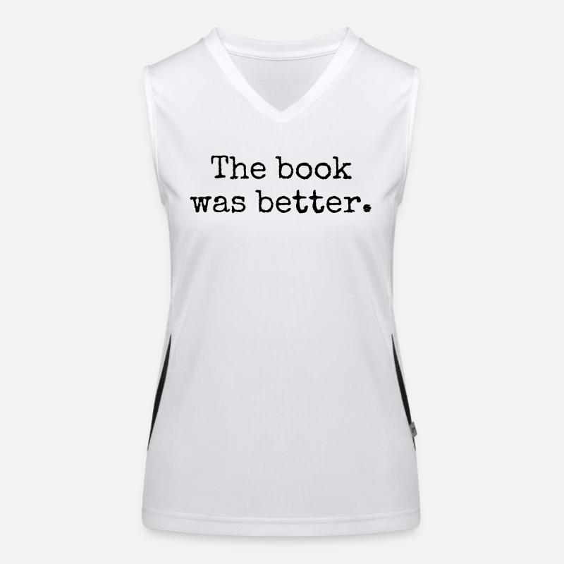Das Buch war besser Funktionelles Kontrast-Tank Top für Frauen