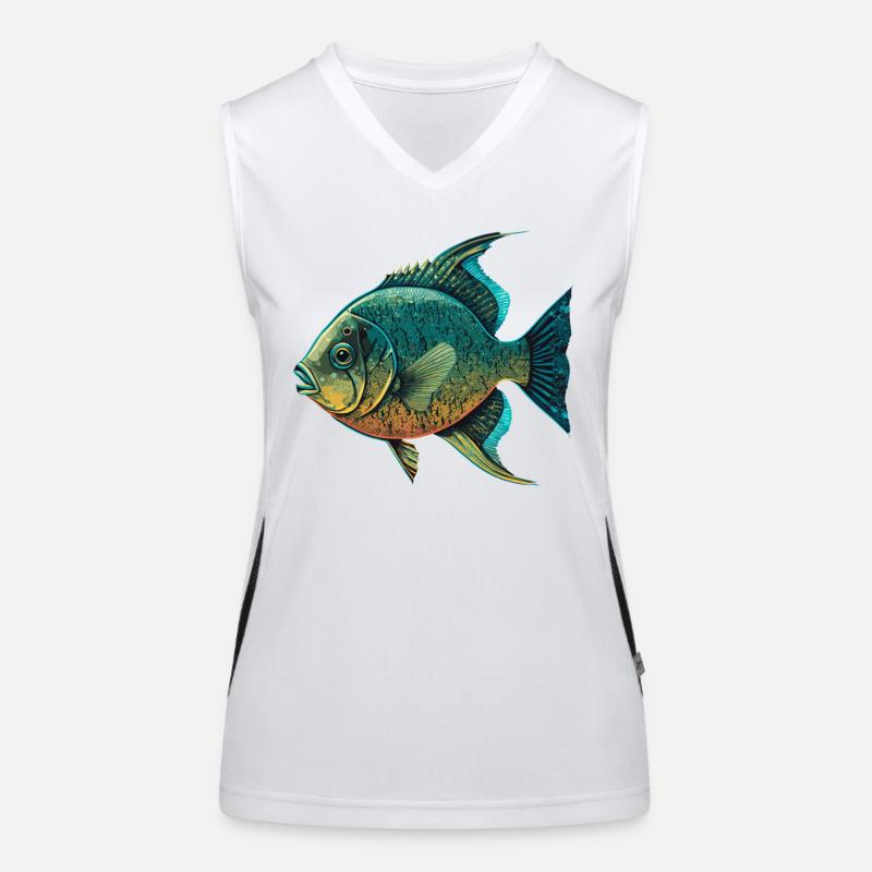 Le poisson Débardeur respirant contrasté Femme