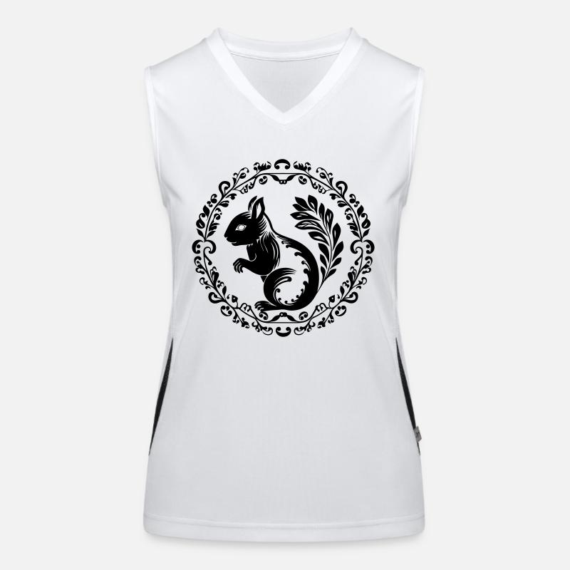Eichhörnchen Funktionelles Kontrast-Tank Top für Frauen