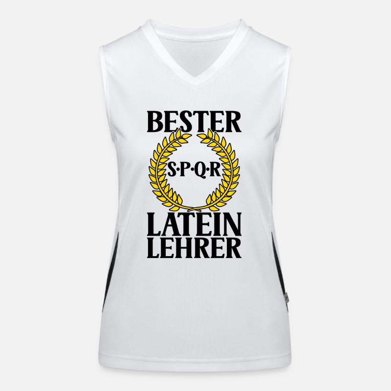 Latein Lehrer Funktionelles Kontrast-Tank Top für Frauen