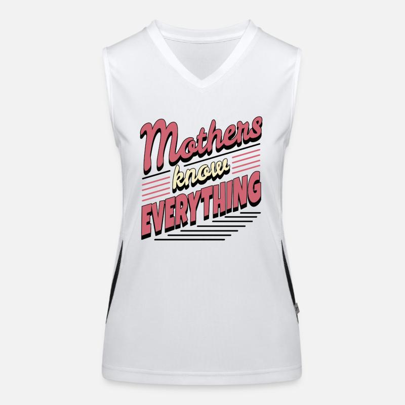 Mothers know Everything Women's Functional Contrast Tank Top