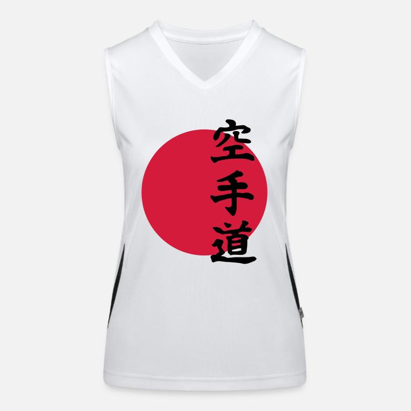 karate Funktionelles Kontrast-Tank Top für Frauen