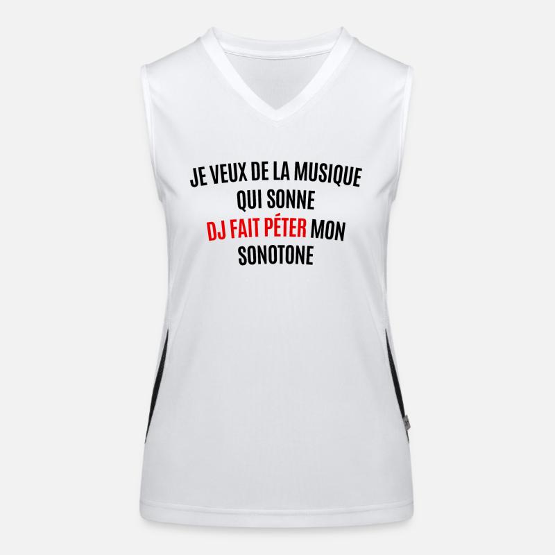 Fait péter mon sonotone Débardeur respirant contrasté Femme