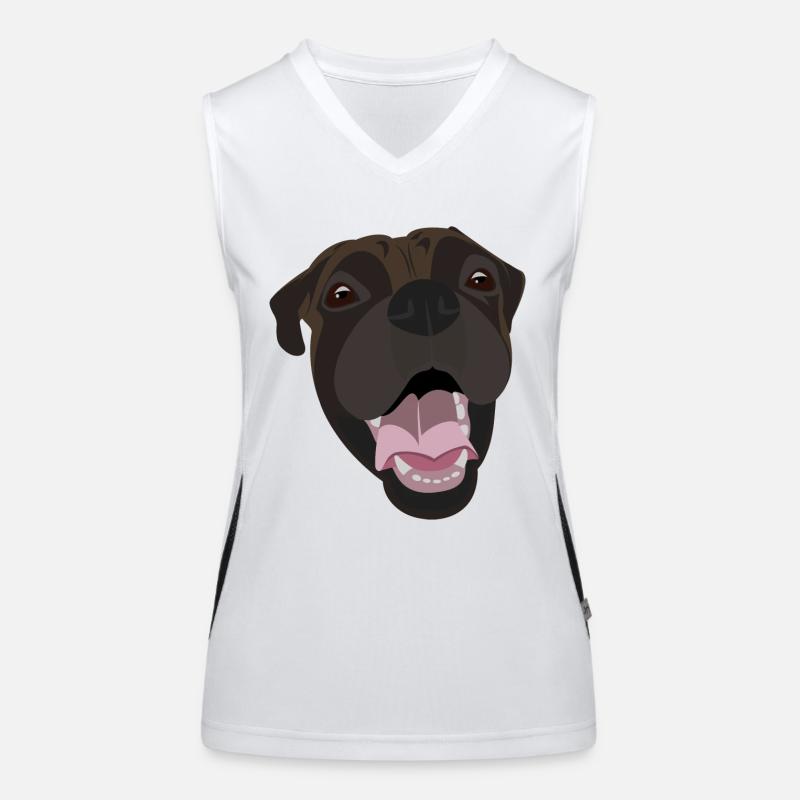 Boxer Débardeur respirant contrasté Femme