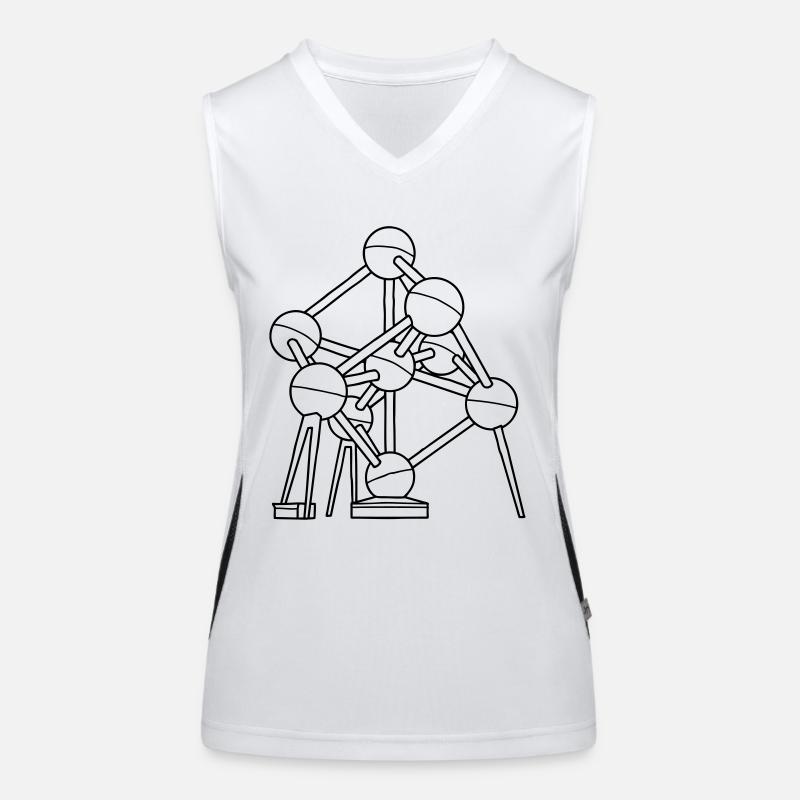 Atomium in Brussels Women's Functional Contrast Tank Top